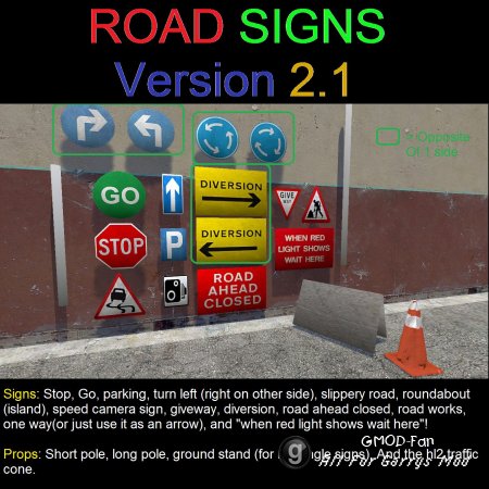 Road Signs Model Pack 2.1
