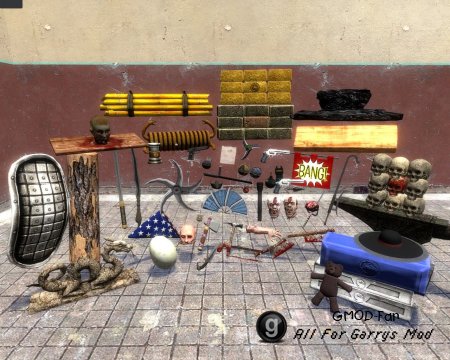 Mortal Kombat props and weapons ported