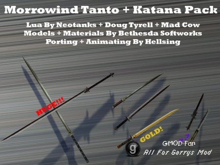 TES:III Katanas + Tantos
