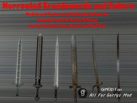 TES:III Broadswords and Sabers