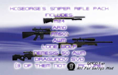 KCGEORGE's Sniper Rifle Pack