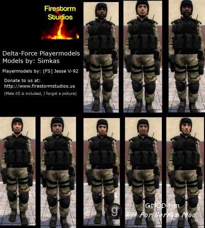 Delta Force Playermodels