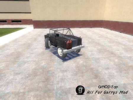Canard en Criss's Jeep