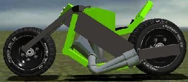 Cyborg's motorcycle