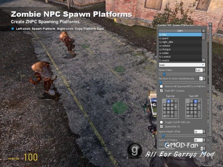 Zombie NPC Pack Spawn Platform