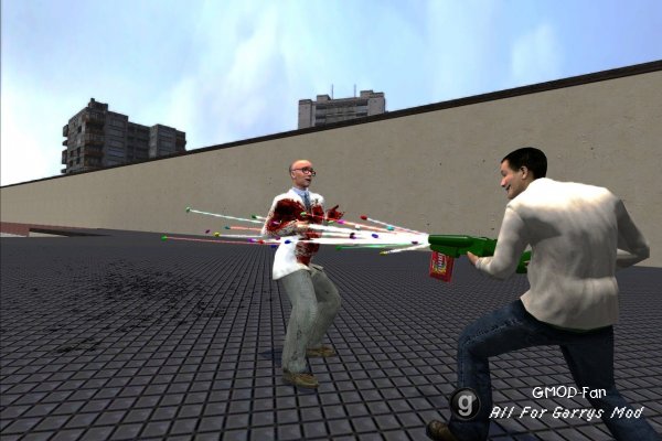 Skittles gun + skittles effec