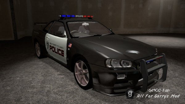 Police Nissan Skyline R34 TDM skin