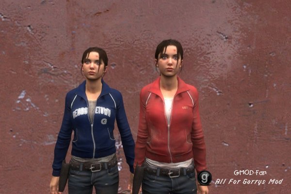 L4D Georgetown sweater Zoey hexed