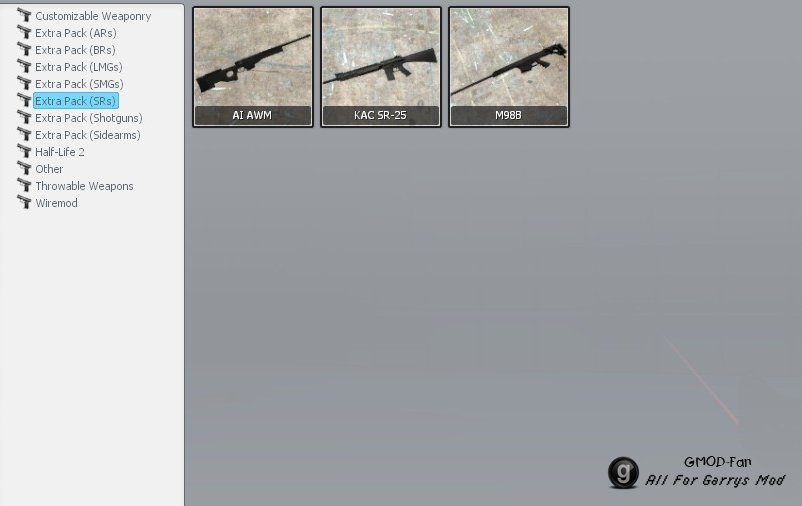 Extra Customizable Weaponry (Update 2)