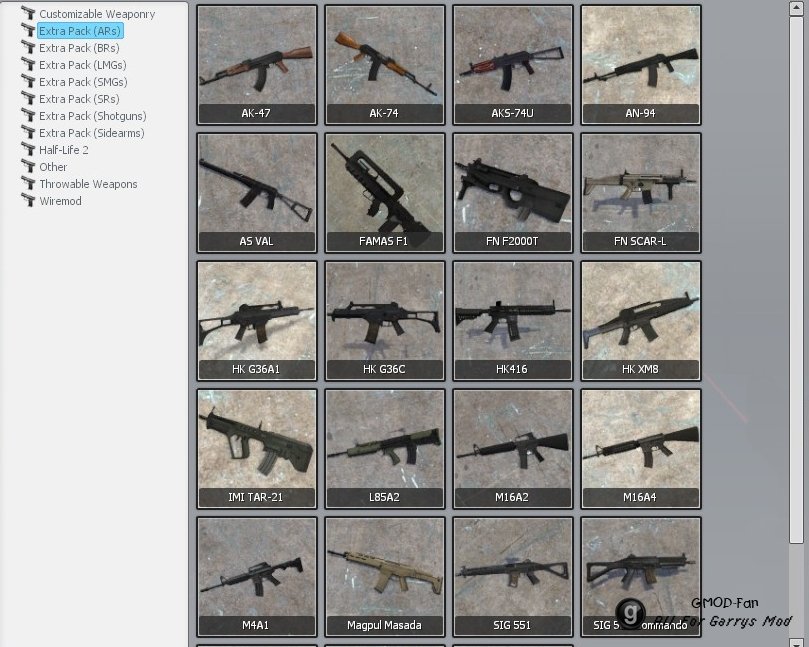 Extra Customizable Weaponry (Update 2)