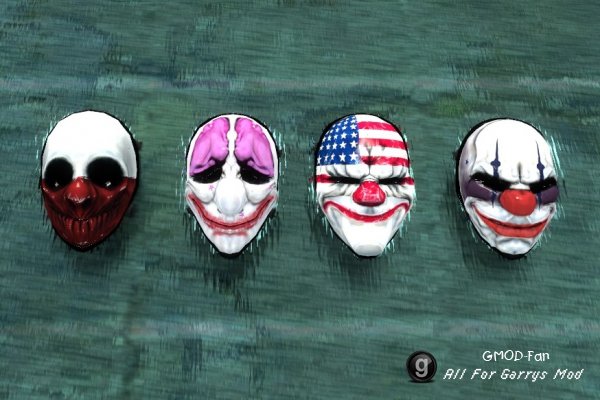 Payday 2 Clown Masks
