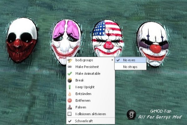Payday 2 Clown Masks