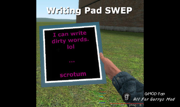 Writing Pad SWEP