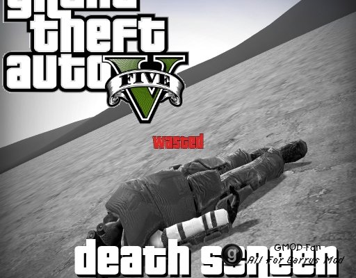 Grand Theft Auto V Death Screen (Wasted)