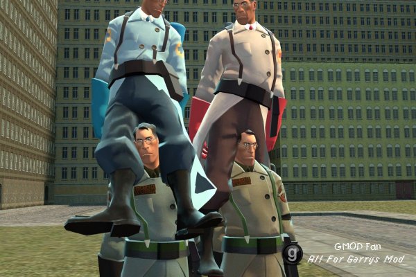 TF2 Medic Ghostbuster skin hexed