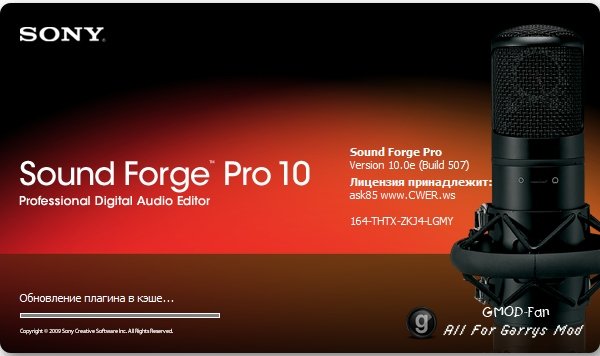 Sony Sound Forge Pro 10.0 repaсk