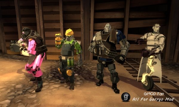 Colourable TF2 Robots