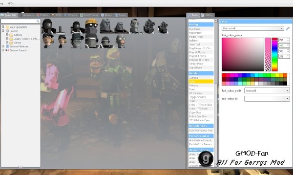 Colourable TF2 Robots