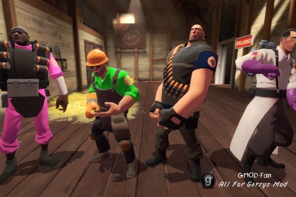 Colourable TF2 Mercenaries