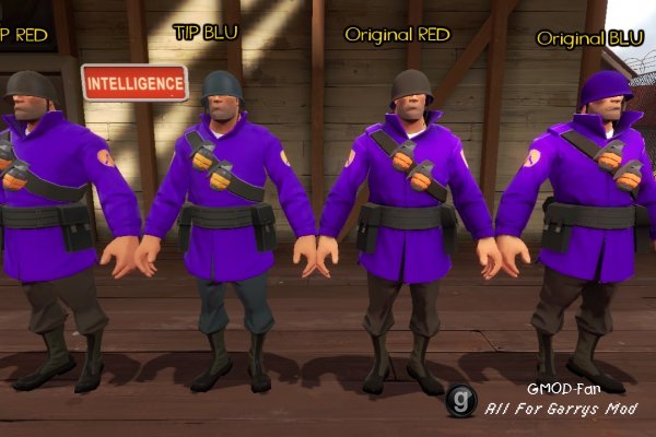 Colourable TF2 Mercenaries