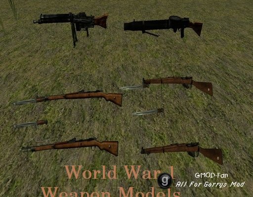 World War 1 Weapon Models