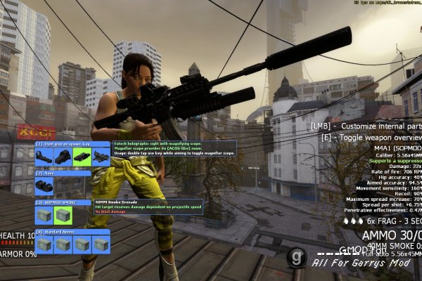 Customizable M4A1 SOPMOD