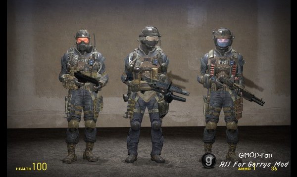 Call of Duty:Black Ops 2 - FBI(Ragdoll+PlayerModel+NPC)