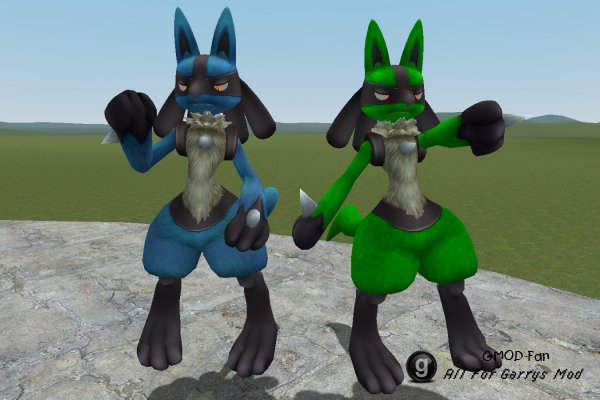 Lucario Player Model and NPC
