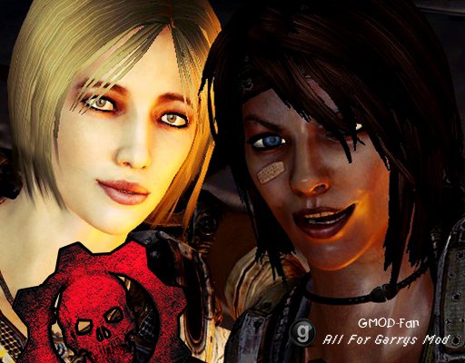 Anya Stroud and Sam Byrne (Gears of War 3)