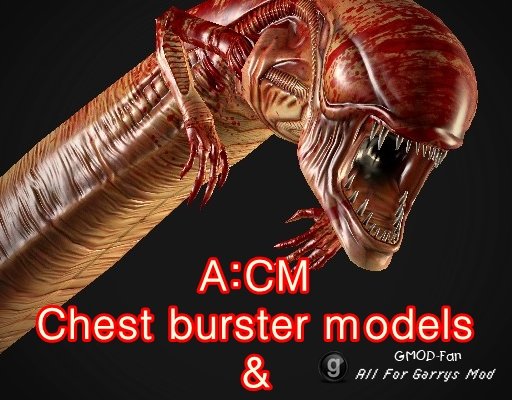 Aliens:CM Chest burster, Egg props