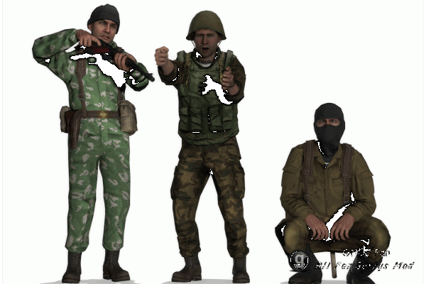 Cold War/90s Russian soldiers