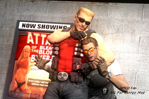 Duke Nukem poseable ragdoll