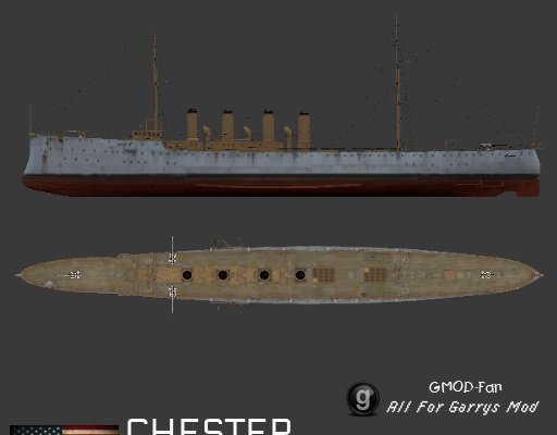 WW2 Warships | Chester light cruiser