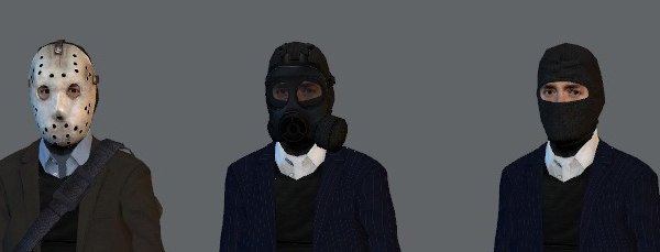 Suits and Robbers Player Models