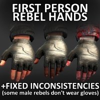 Rebel View Model Hands
