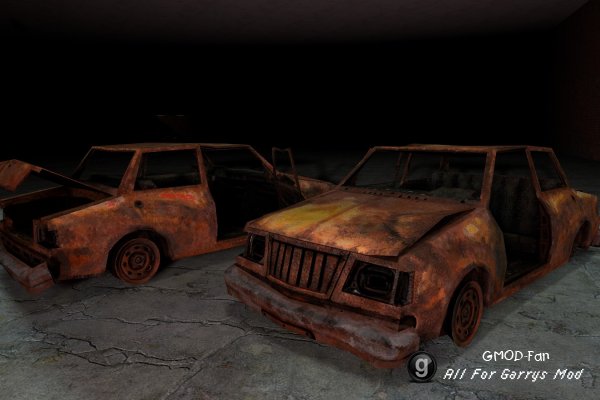 Pose-able Destroyed Car