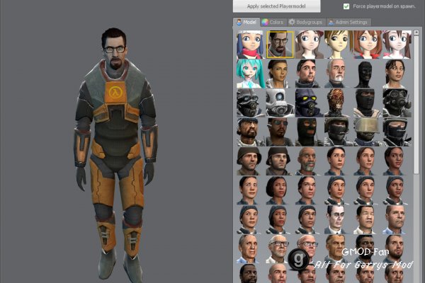 Enhanced PlayerModel Selector