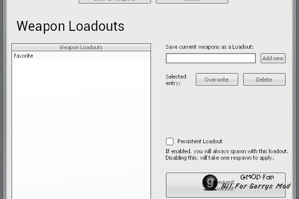 Weapon: Setup, Transfer And Restore