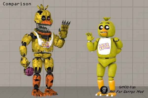 Nightmare Chica (+ Cupcake)