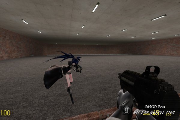 Black Rock Shooter (Digitrevx) Basic Playermodel and NPC