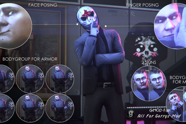 Payday 2 - Sokol Ragdoll + Paintable P.M.