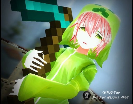 Minecraft - Creeper Girl(Sour) - Player Model / NPC