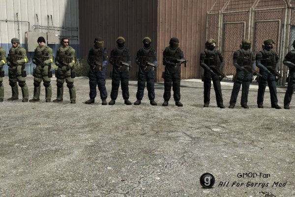 Counter Strike: Global Offensive CT Playermodels and NPCs