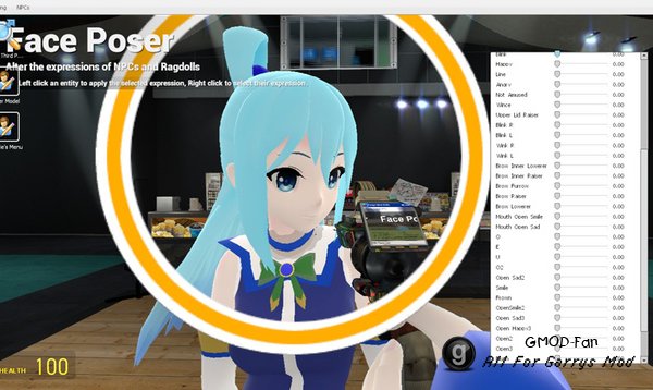 Konosuba Aqua Playermodel/NPC
