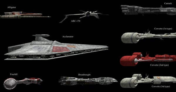 Star Wars EaW Clones Ships pack