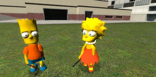 The Simpsons - Bart and Lisa Player Models + NPC's