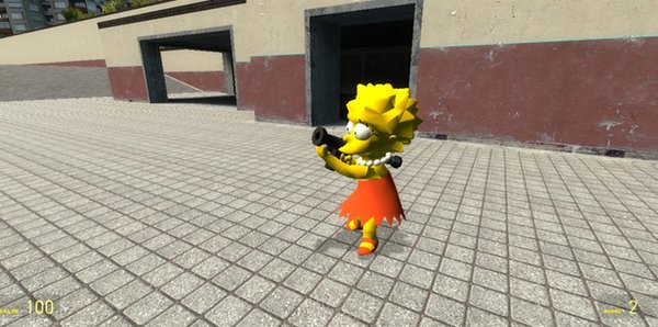 The Simpsons - Bart and Lisa Player Models + NPC's