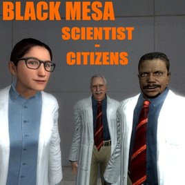 Black Mesa Scientist-Citizens (Playermodels and NPCs)