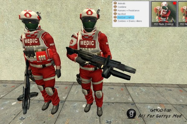 PAYDAY 2: Медик (модель игрока/нпс)