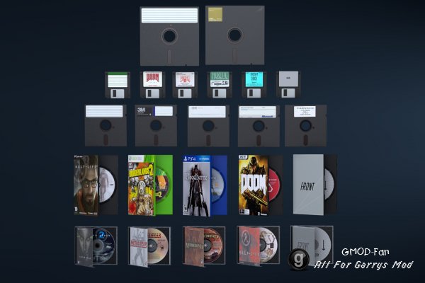 Disc data storage model pack